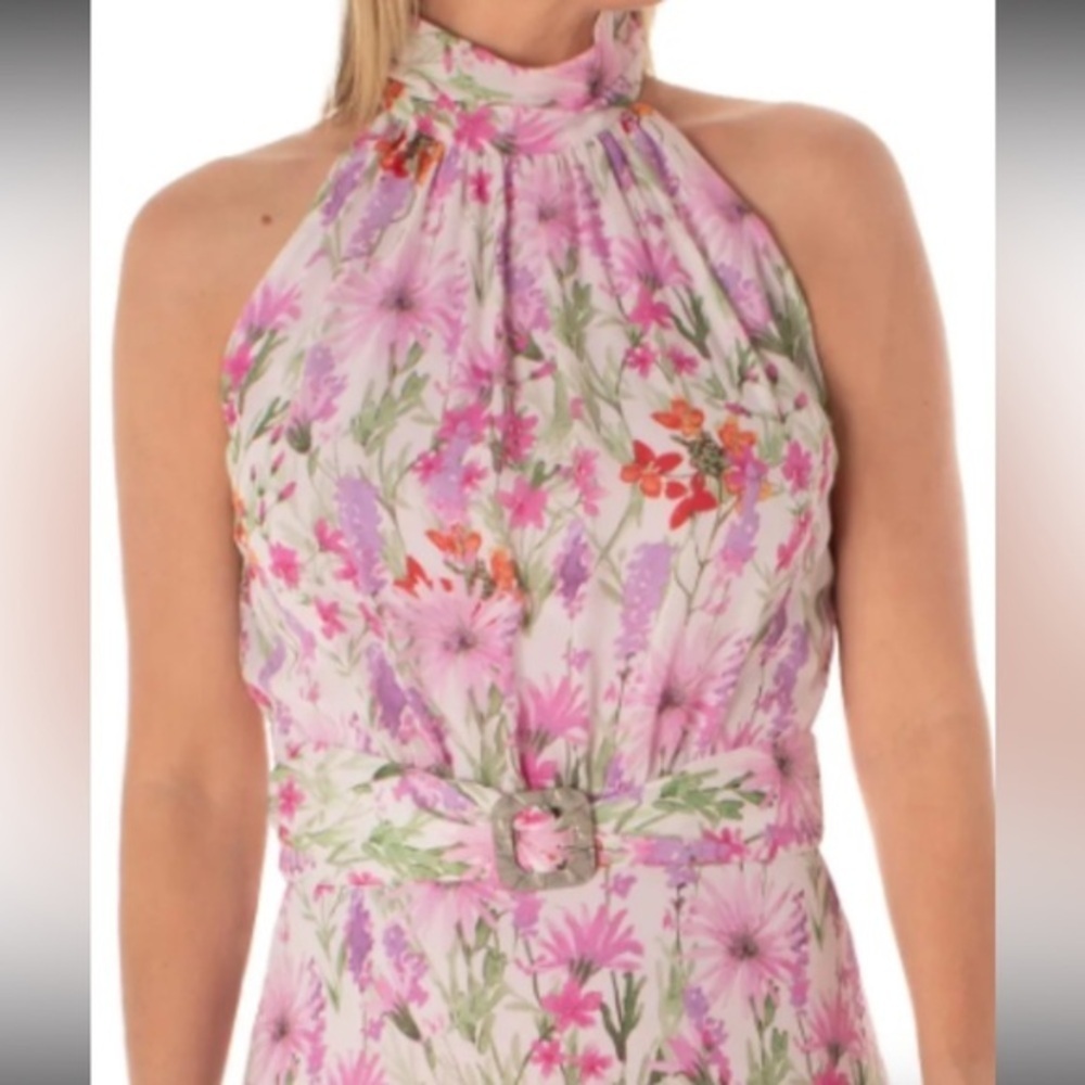 Taylor Floral Halter Maxi Dress – NWOT – Boho Chic, Flowy & Free-Spirited Size 6